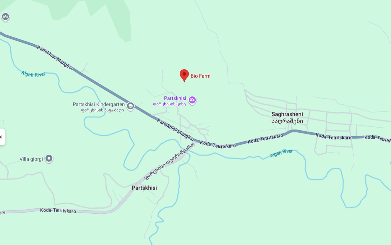 Map showing Dahlke David Farm location in Cullman, AL